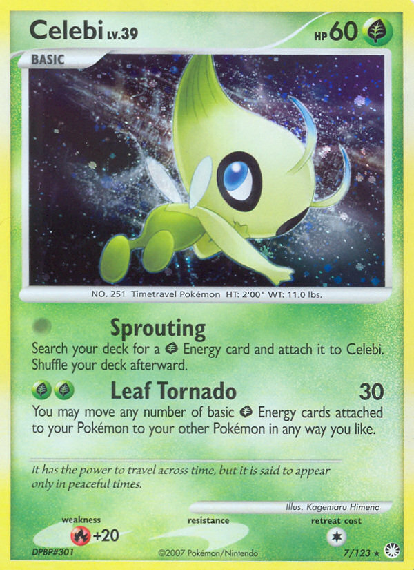 Celebi (7/123) [Diamond & Pearl: Mysterious Treasures] | Exor Games Dartmouth