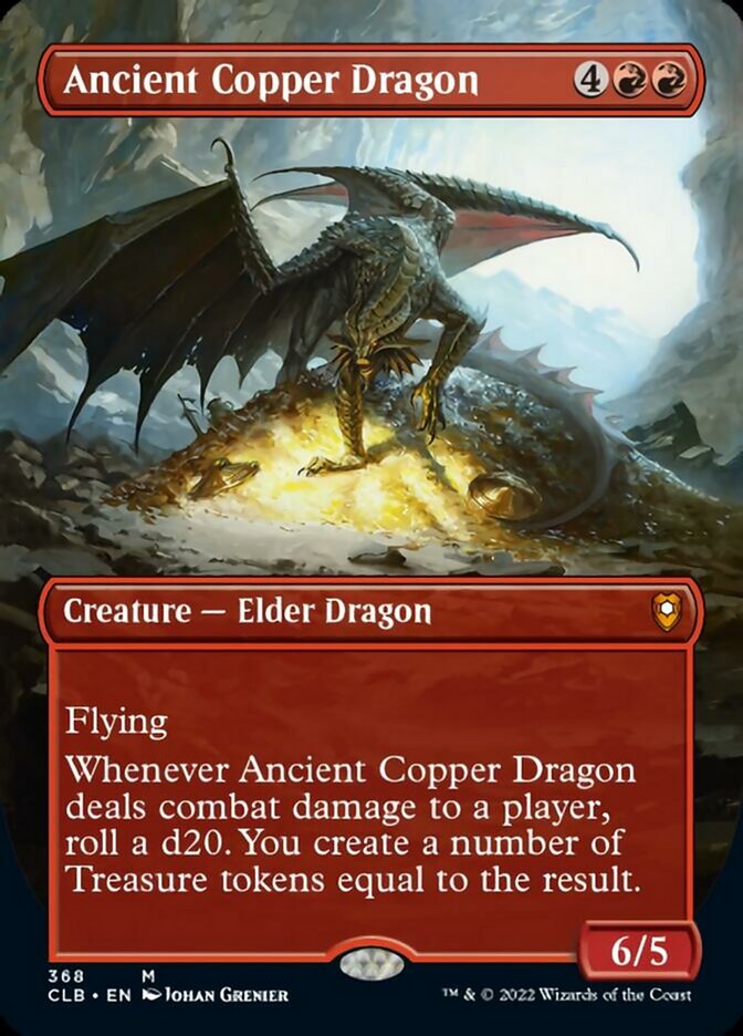 Ancient Copper Dragon (Borderless Alternate Art) [Commander Legends: Battle for Baldur's Gate] | Exor Games Dartmouth