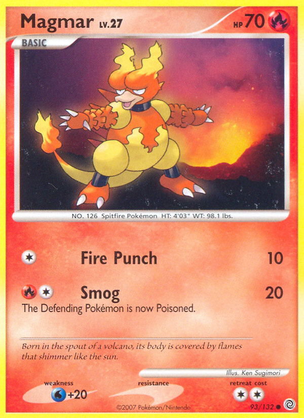 Magmar (93/132) [Diamond & Pearl: Secret Wonders] | Exor Games Dartmouth