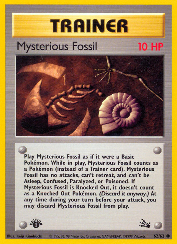 Mysterious Fossil (62/62) [Fossil 1st Edition] | Exor Games Dartmouth