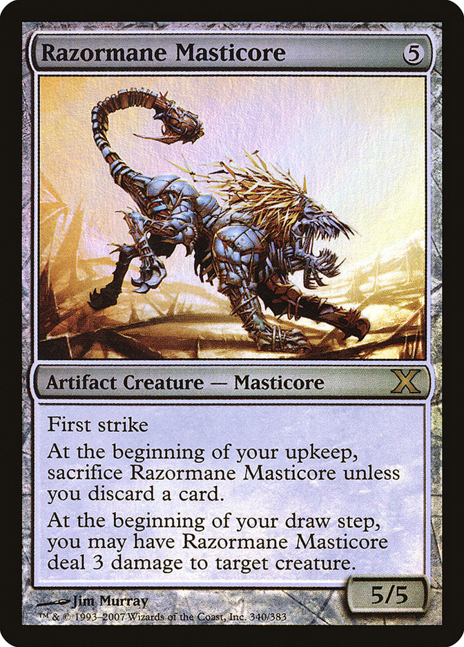 Razormane Masticore (Premium Foil) [Tenth Edition] | Exor Games Dartmouth