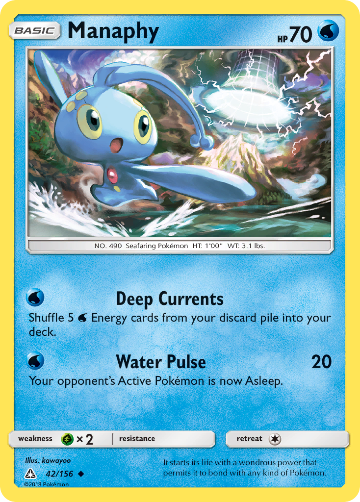 Manaphy (42/156) [Sun & Moon: Ultra Prism] | Exor Games Dartmouth