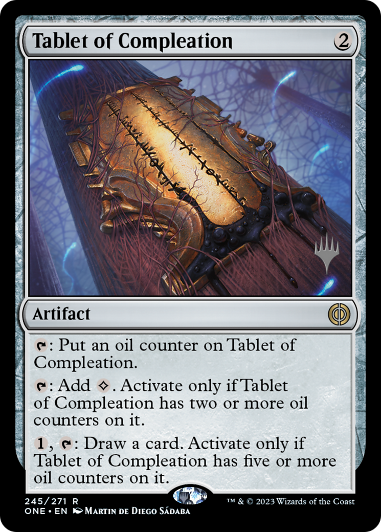 Tablet of Compleation (Promo Pack) [Phyrexia: All Will Be One Promos] | Exor Games Dartmouth