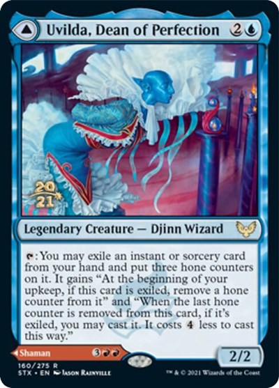 Uvilda, Dean of Perfection // Nassari, Dean of Expression [Strixhaven: School of Mages Prerelease Promos] | Exor Games Dartmouth