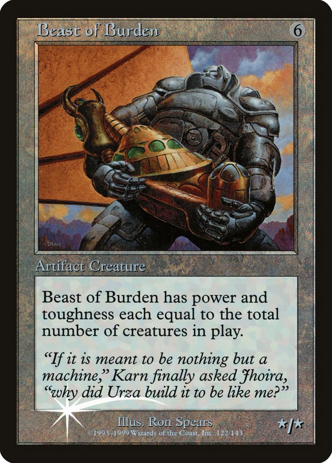 Beast of Burden (Misprinted) [Urza's Legacy Promos] | Exor Games Dartmouth