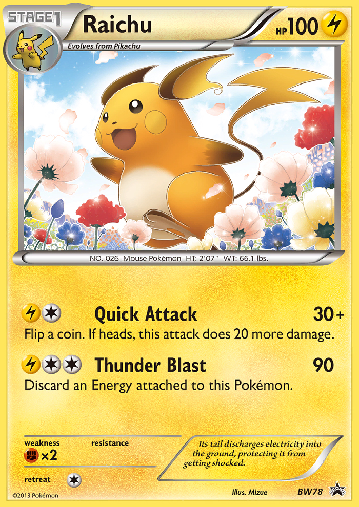 Raichu (BW78) [Black & White: Black Star Promos] | Exor Games Dartmouth