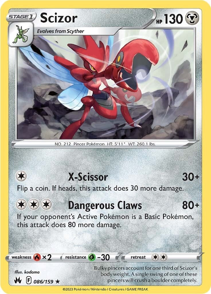 Scizor (086/159) [Sword & Shield: Crown Zenith] | Exor Games Dartmouth