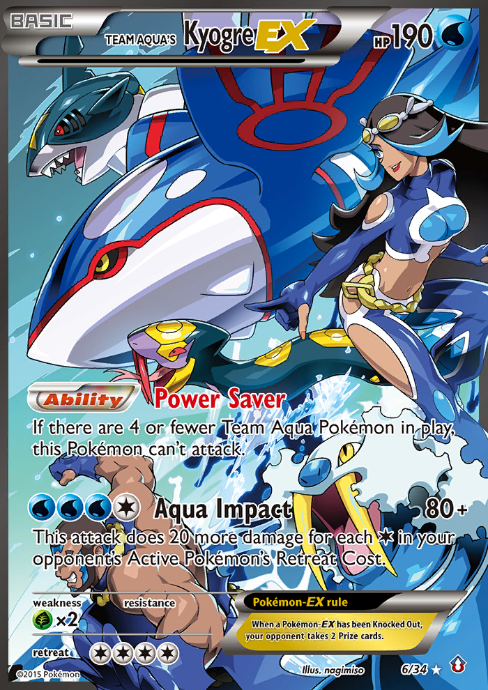 Team Aqua's Kyogre EX (6/34) [XY: Double Crisis] | Exor Games Dartmouth