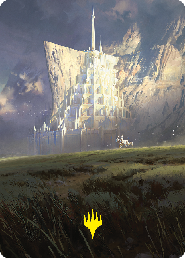 Minas Tirith Art Card (Gold-Stamped Signature) [The Lord of the Rings: Tales of Middle-earth Art Series] | Exor Games Dartmouth