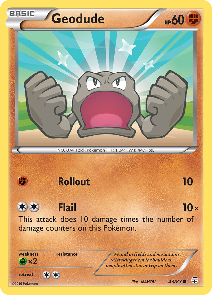 Geodude (43/83) [XY: Generations] | Exor Games Dartmouth