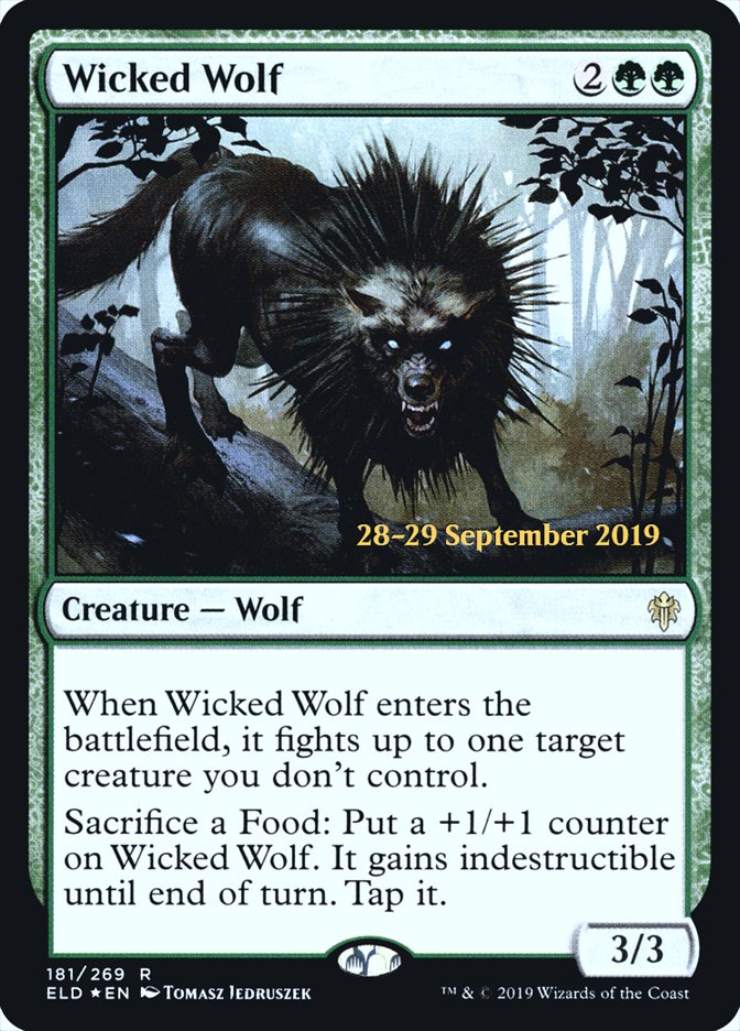 Wicked Wolf  [Throne of Eldraine Prerelease Promos] | Exor Games Dartmouth