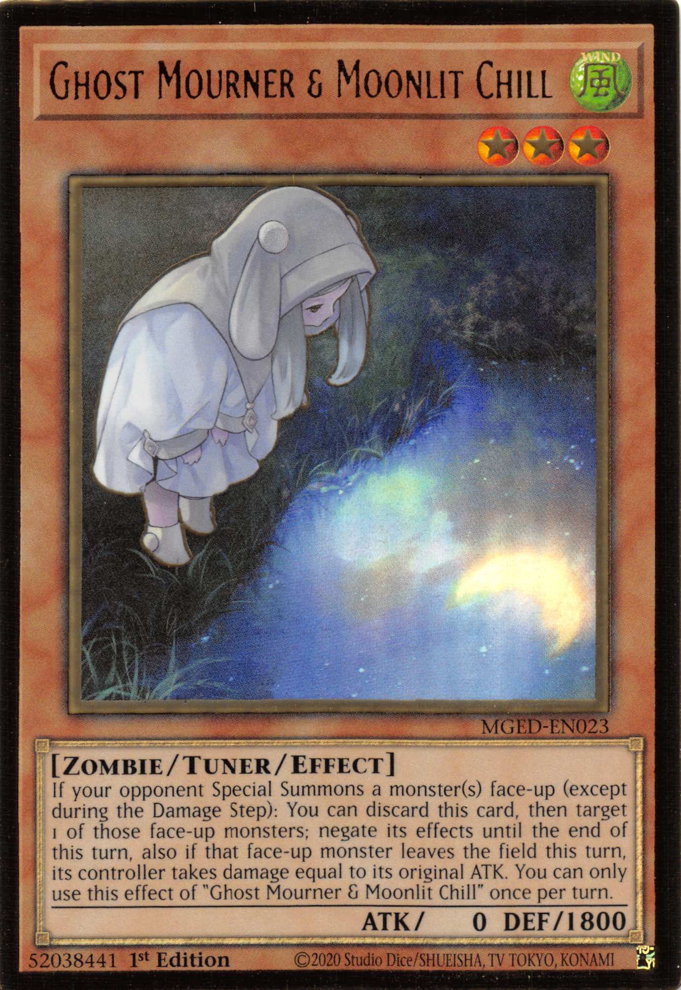 Ghost Mourner & Moonlit Chill (Alternate Art) [MGED-EN023] Gold Rare | Exor Games Dartmouth