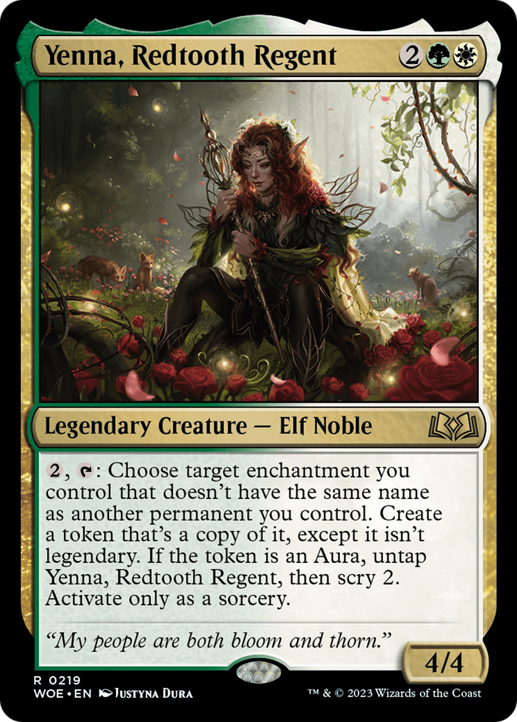 Yenna, Redtooth Regent [Wilds of Eldraine Prerelease Promos] | Exor Games Dartmouth