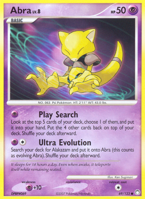 Abra (69/123) [Diamond & Pearl: Mysterious Treasures] | Exor Games Dartmouth