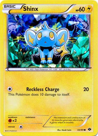 Shinx (43/99) (Cracked Ice Holo) (Blister Exclusive) [Black & White: Next Destinies] | Exor Games Dartmouth