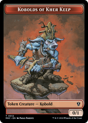 Gold // Kobolds of Kher Keep Double-Sided Token [Murders at Karlov Manor Commander Tokens] | Exor Games Dartmouth