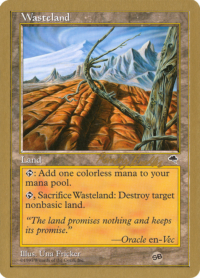 Wasteland (Randy Buehler) (SB) [World Championship Decks 1998] | Exor Games Dartmouth