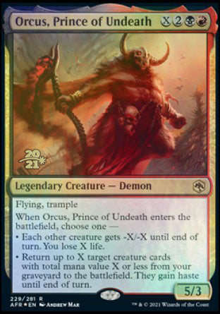 Orcus, Prince of Undeath [Dungeons & Dragons: Adventures in the Forgotten Realms Prerelease Promos] | Exor Games Dartmouth