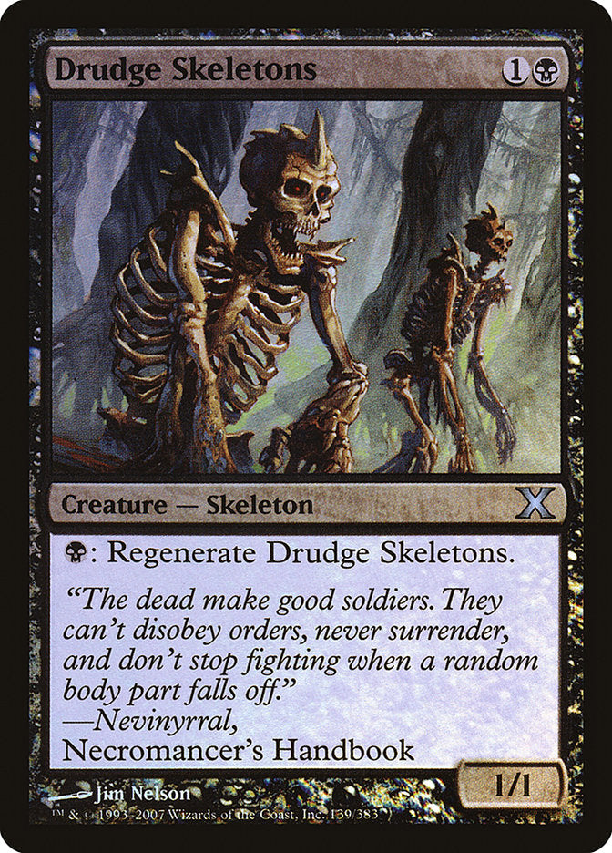Drudge Skeletons (Premium Foil) [Tenth Edition] | Exor Games Dartmouth