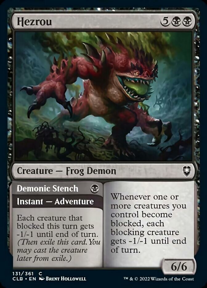 Hezrou // Demonic Stench [Commander Legends: Battle for Baldur's Gate] | Exor Games Dartmouth