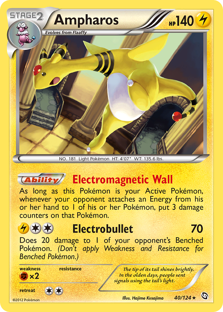 Ampharos (40/124) [Black & White: Dragons Exalted] | Exor Games Dartmouth