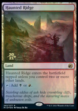 Haunted Ridge [Innistrad: Midnight Hunt Prerelease Promos] | Exor Games Dartmouth