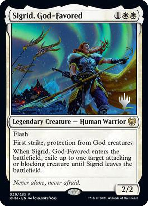 Sigrid, God-Favored [Kaldheim Promo Pack] | Exor Games Dartmouth