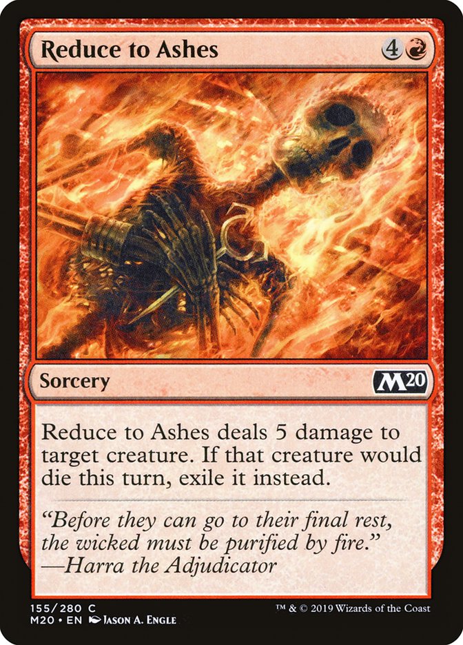 Reduce to Ashes [Core Set 2020] | Exor Games Dartmouth