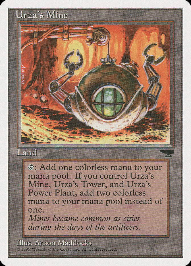 Urza's Mine (Orange Background) [Chronicles] | Exor Games Dartmouth