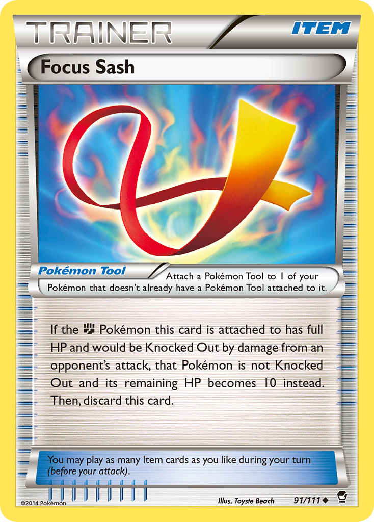 Focus Sash (91/111) [XY: Furious Fists] | Exor Games Dartmouth