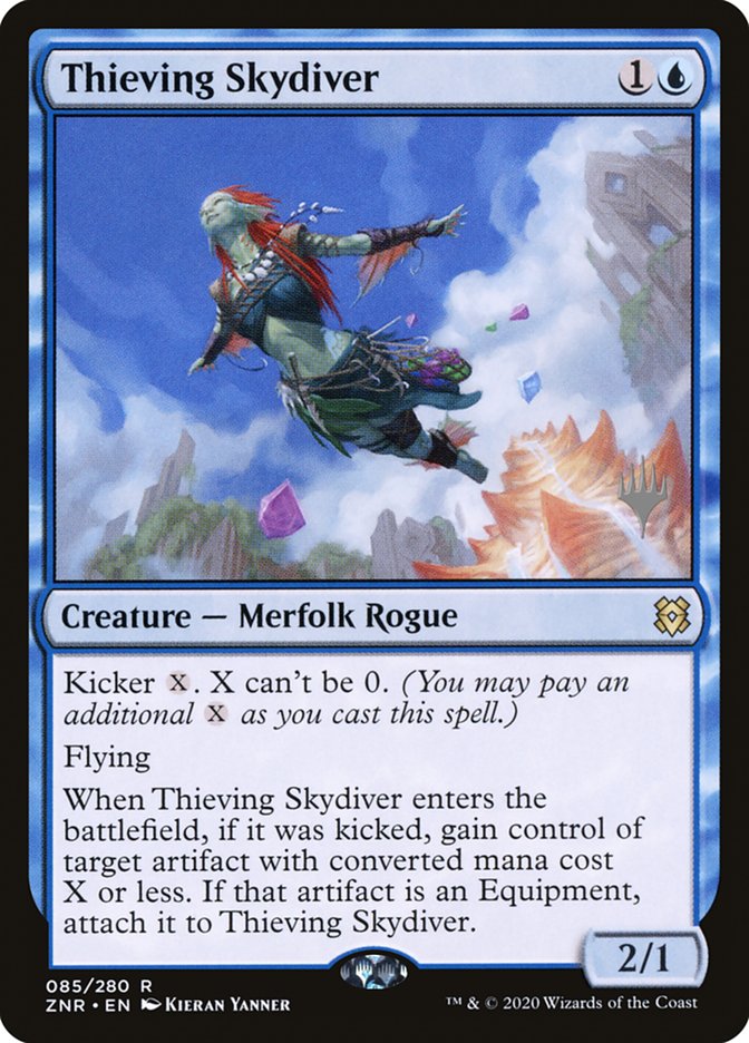 Thieving Skydiver (Promo Pack) [Zendikar Rising Promos] | Exor Games Dartmouth