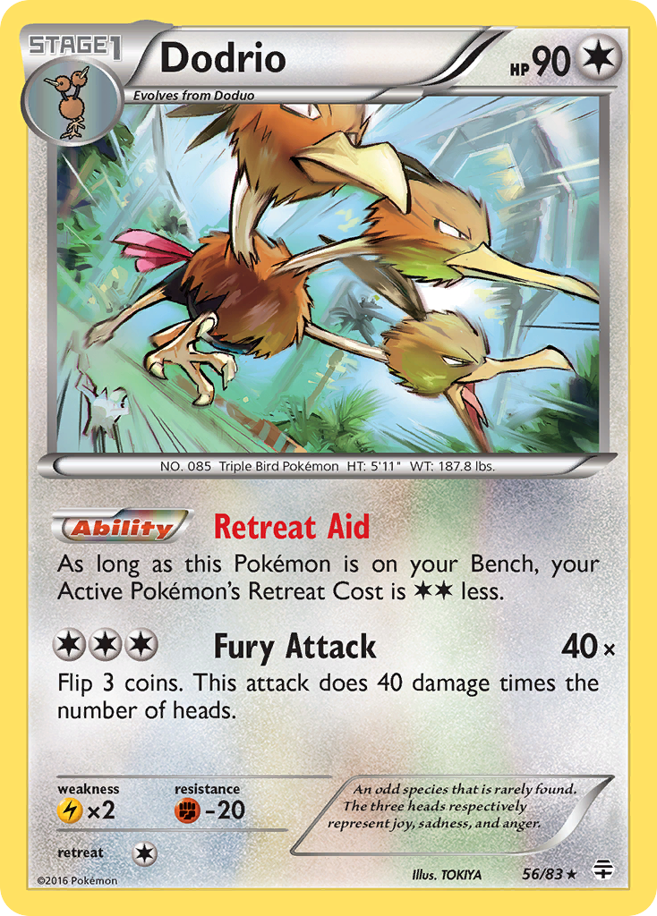 Dodrio (56/83) [XY: Generations] | Exor Games Dartmouth