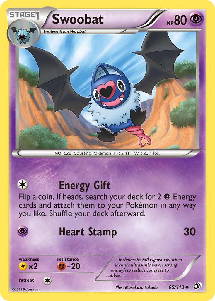 Swoobat (65/113) [Black & White: Legendary Treasures] | Exor Games Dartmouth