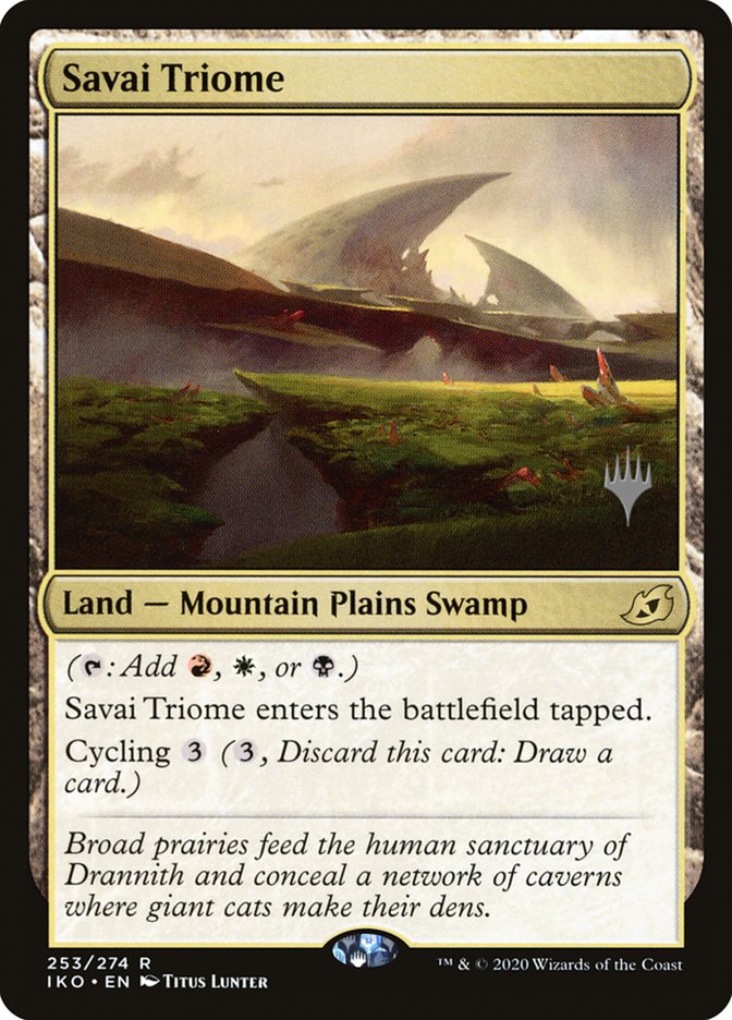 Savai Triome (Promo Pack) [Ikoria: Lair of Behemoths Promos] | Exor Games Dartmouth