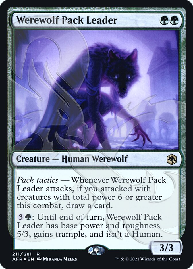 Werewolf Pack Leader (Ampersand Promo) [Dungeons & Dragons: Adventures in the Forgotten Realms Promos] | Exor Games Dartmouth