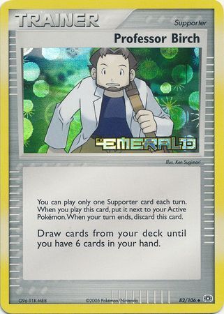 Professor Birch (82/106) (Stamped) [EX: Emerald] | Exor Games Dartmouth