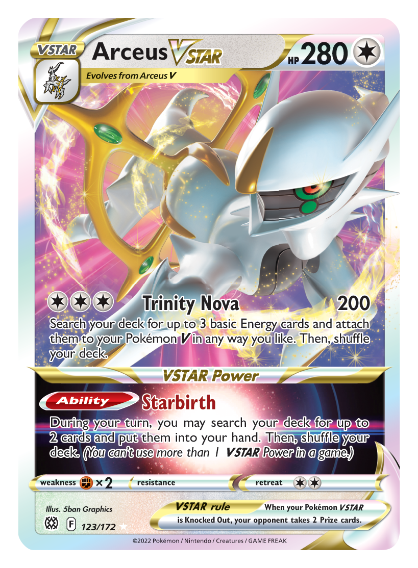 Arceus VSTAR (123/172) [Sword & Shield: Brilliant Stars] | Exor Games Dartmouth