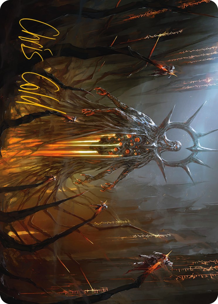 Solphim, Mayhem Dominus Art Card (Gold-Stamped Signature) [Phyrexia: All Will Be One Art Series] | Exor Games Dartmouth