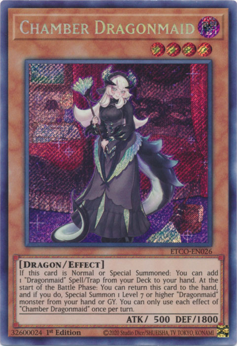 Chamber Dragonmaid [ETCO-EN026] Secret Rare | Exor Games Dartmouth