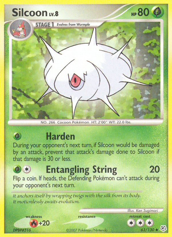 Silcoon (63/130) [Diamond & Pearl: Base Set] | Exor Games Dartmouth