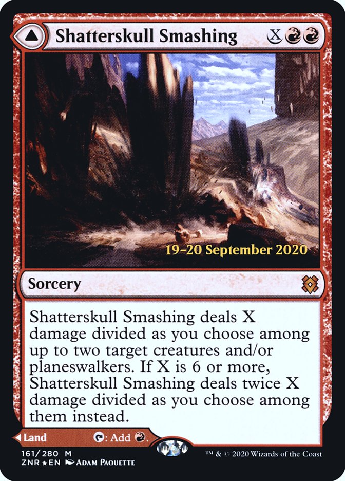 Shatterskull Smashing // Shatterskull, the Hammer Pass  [Zendikar Rising Prerelease Promos] | Exor Games Dartmouth