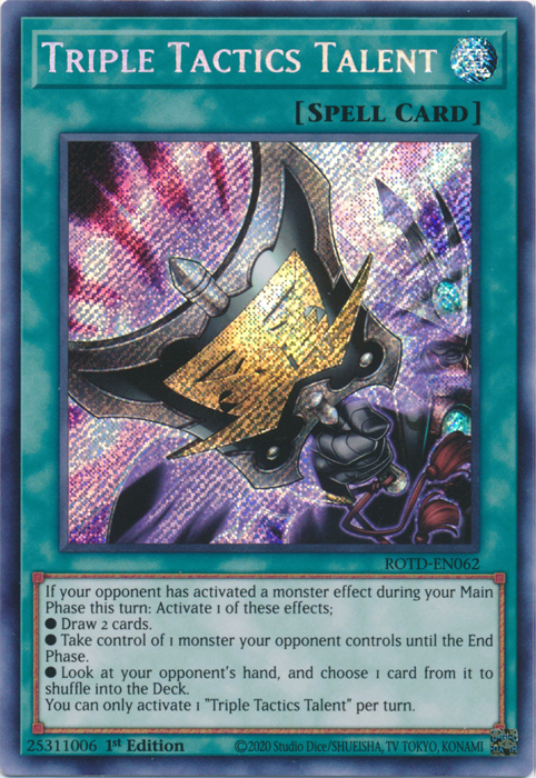 Triple Tactics Talent [ROTD-EN062] Secret Rare | Exor Games Dartmouth