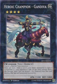 Heroic Champion - Gandiva (Shatterfoil) [BP03-EN124] Rare | Exor Games Dartmouth