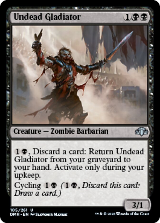 Undead Gladiator [Dominaria Remastered] | Exor Games Dartmouth