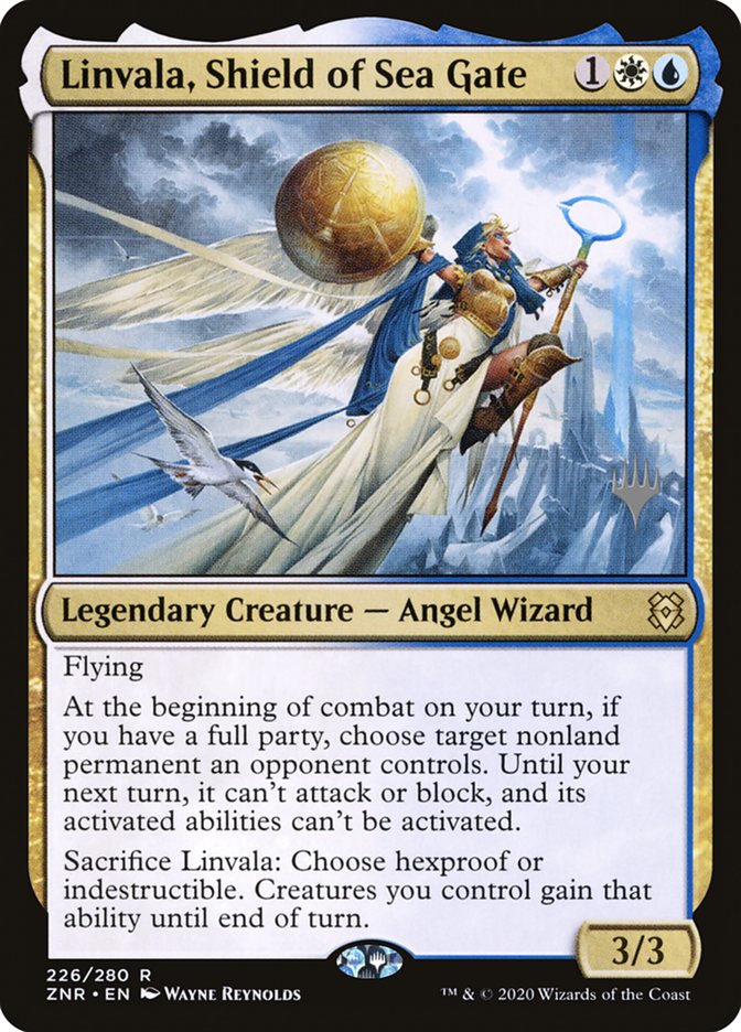 Linvala, Shield of Sea Gate (Promo Pack) [Zendikar Rising Promos] | Exor Games Dartmouth