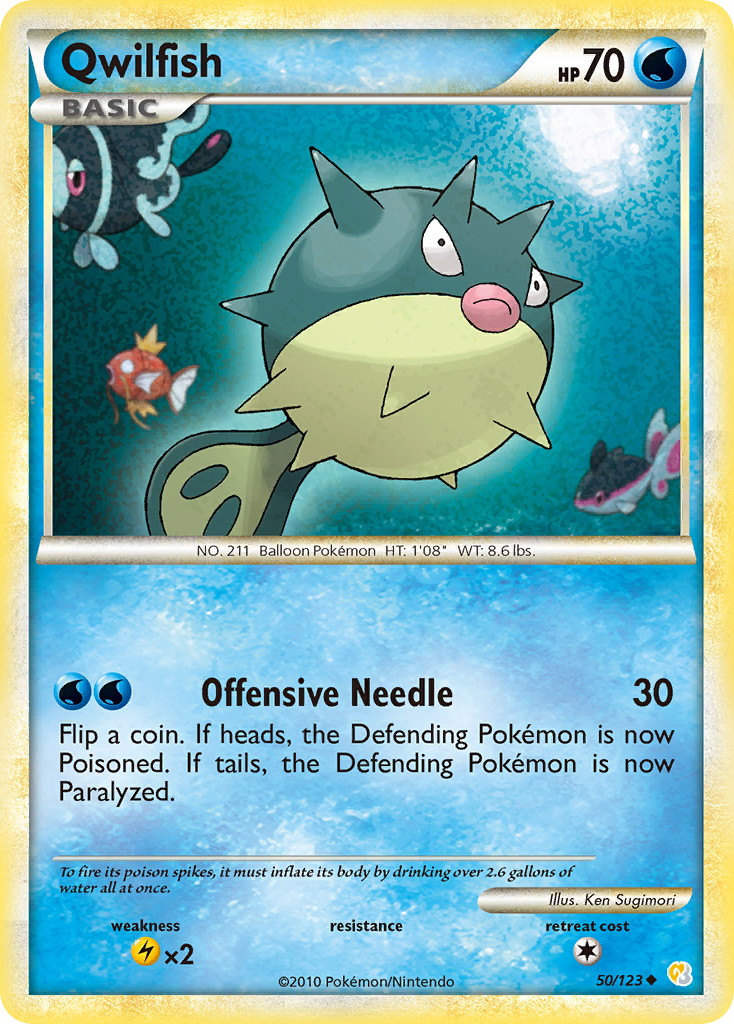 Qwilfish (50/123) [HeartGold & SoulSilver: Base Set] | Exor Games Dartmouth