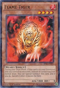 Flame Tiger (Shatterfoil) [BP03-EN095] Rare | Exor Games Dartmouth