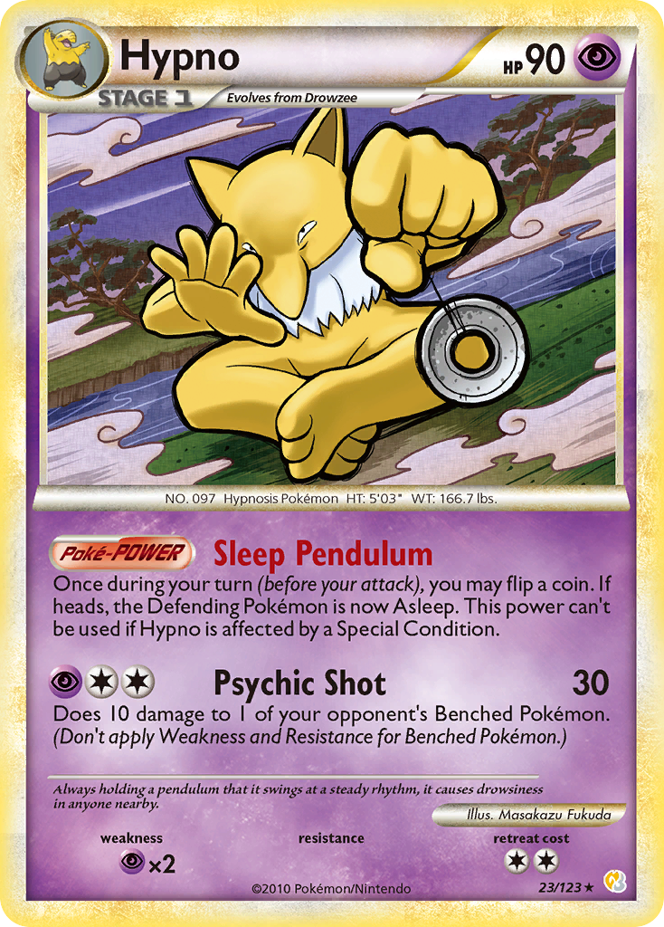 Hypno (23/123) [HeartGold & SoulSilver: Base Set] | Exor Games Dartmouth