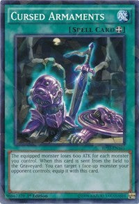 Cursed Armaments (Shatterfoil) [BP03-EN169] Common | Exor Games Dartmouth