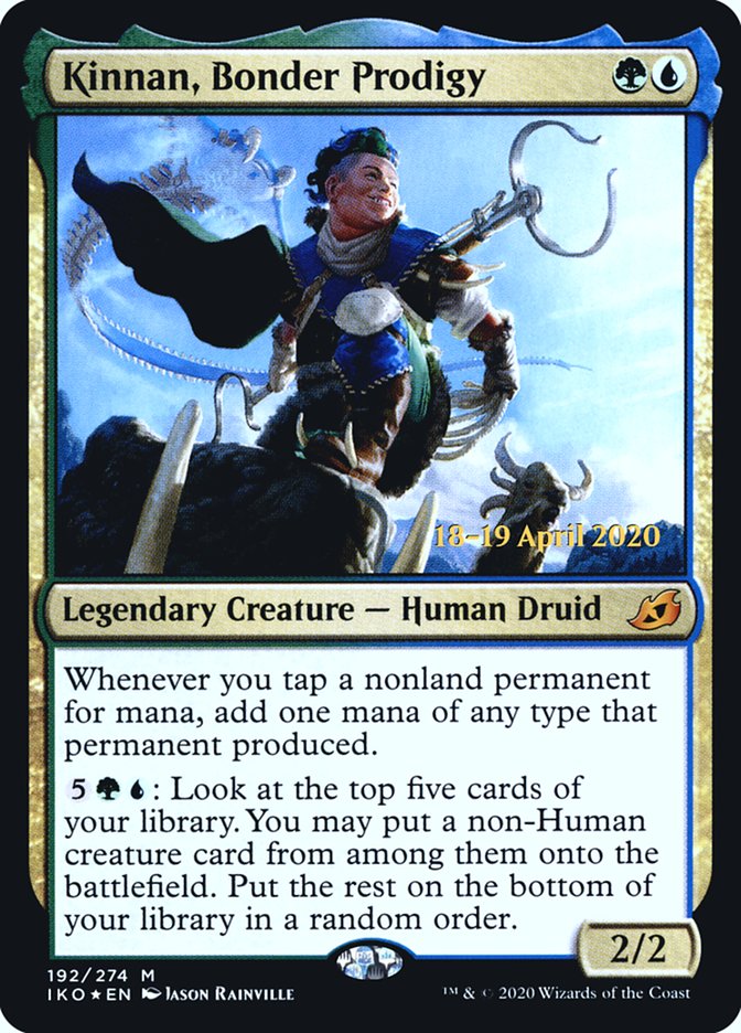 Kinnan, Bonder Prodigy  [Ikoria: Lair of Behemoths Prerelease Promos] | Exor Games Dartmouth